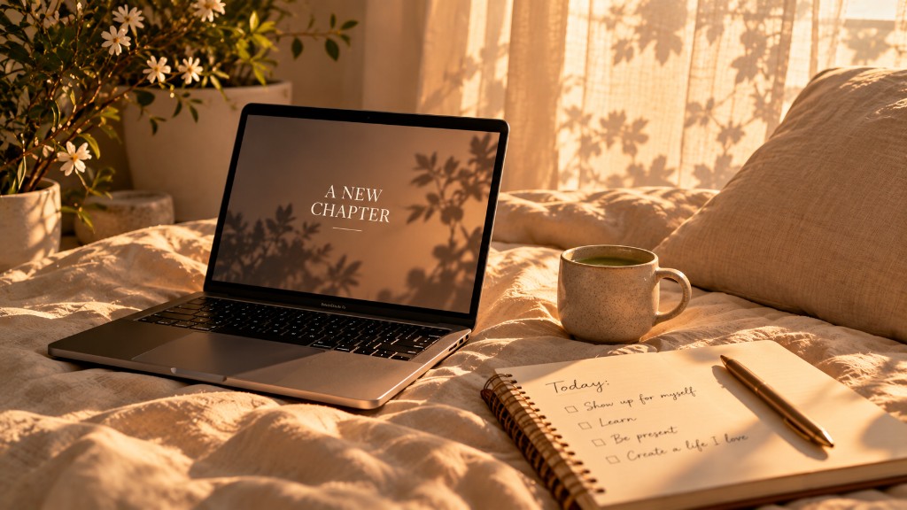 A laptop open to a new chapter.